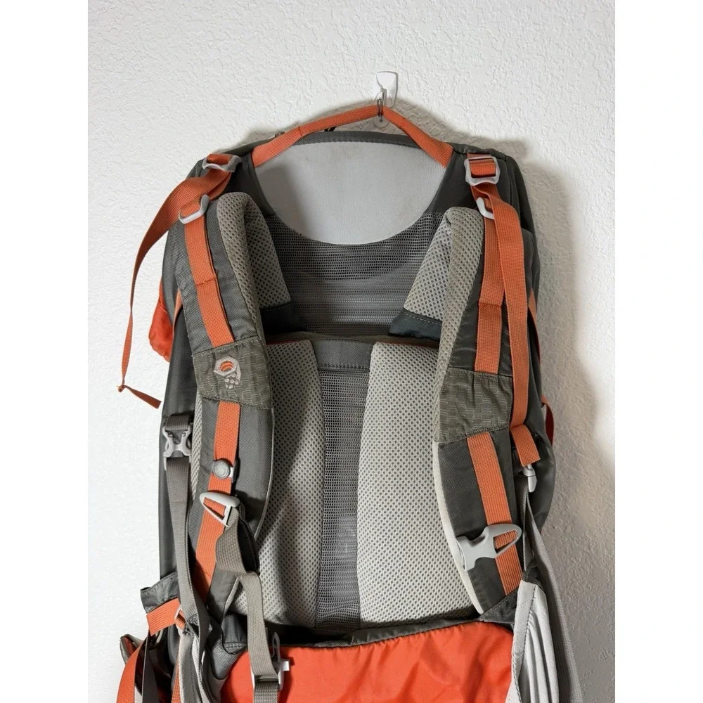 Mountain Hardwear Ozonic 50L Backpack Hiking Camping Pack Gray Orange
